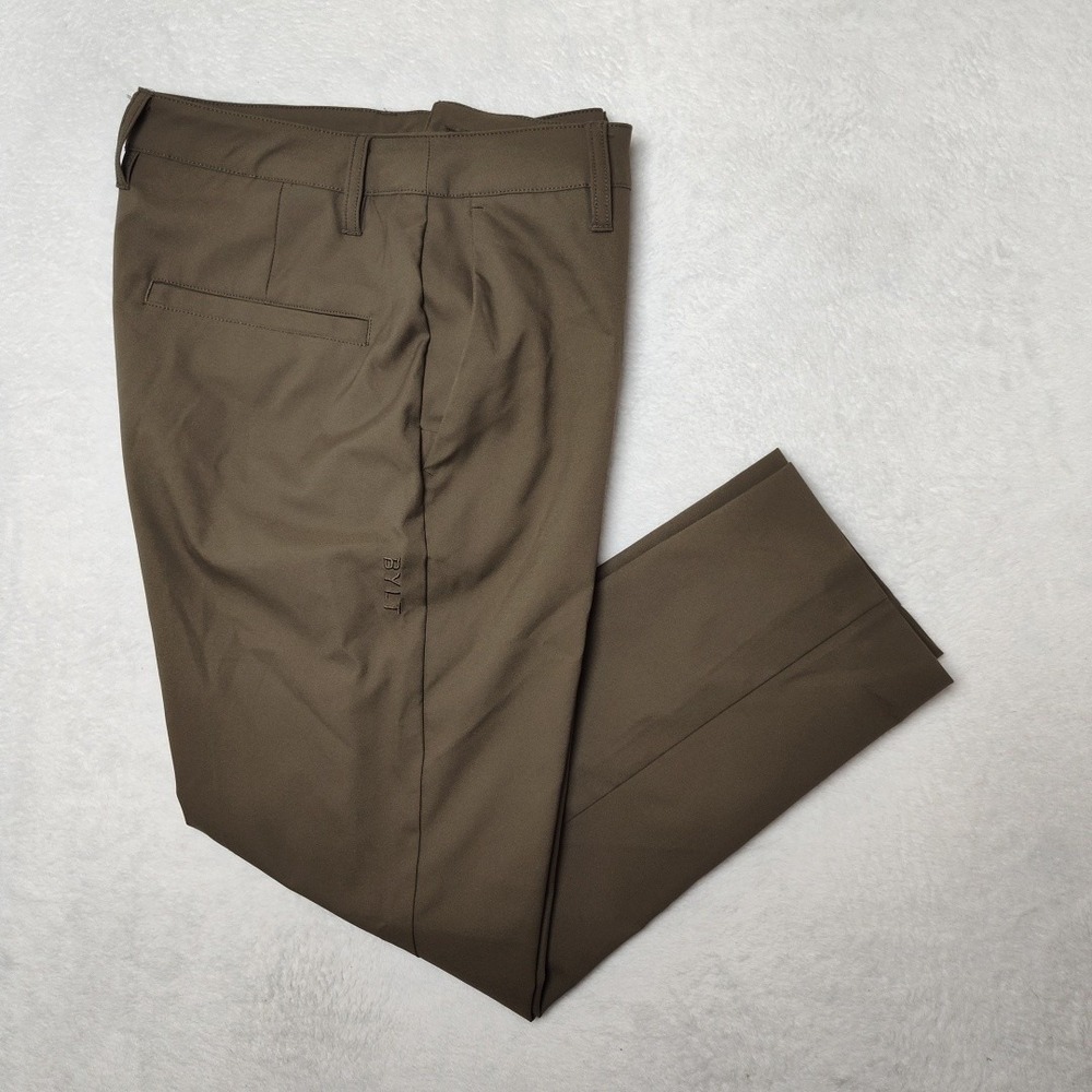 BYLT Pants Mens 31x25 Brown Dress Slim Tapered Executive Premium Basics Work